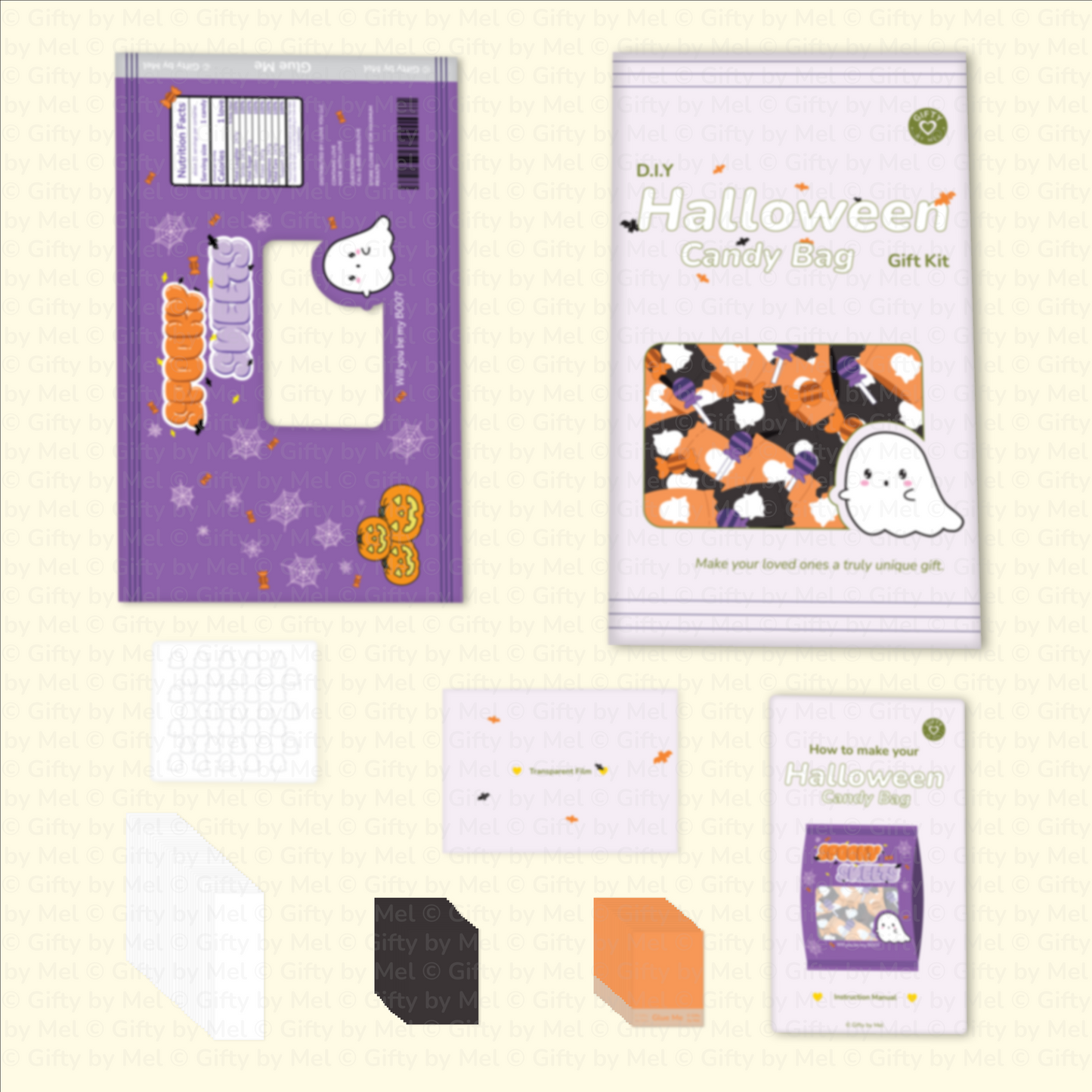 DIY Halloween Candy Bag Gift Kit