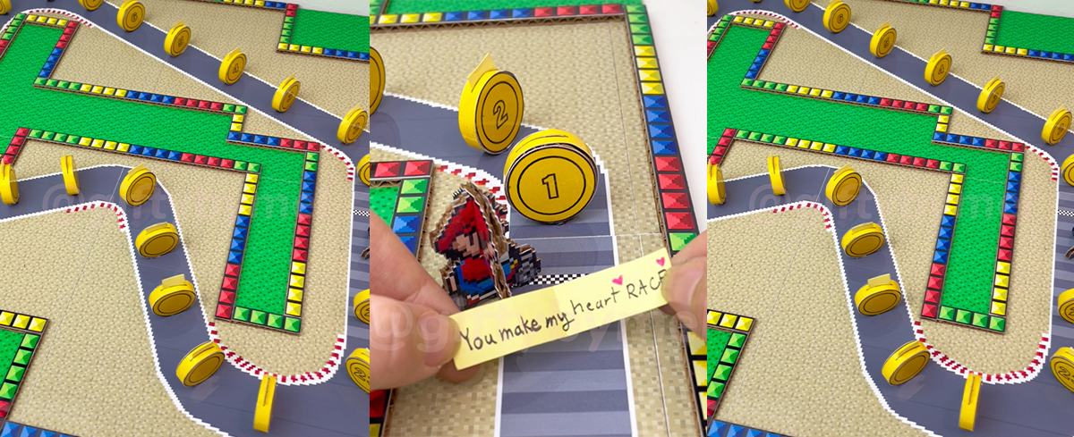 FREE Mario Kart Advent Calendar Template with Mini Notes Gifty by Mel