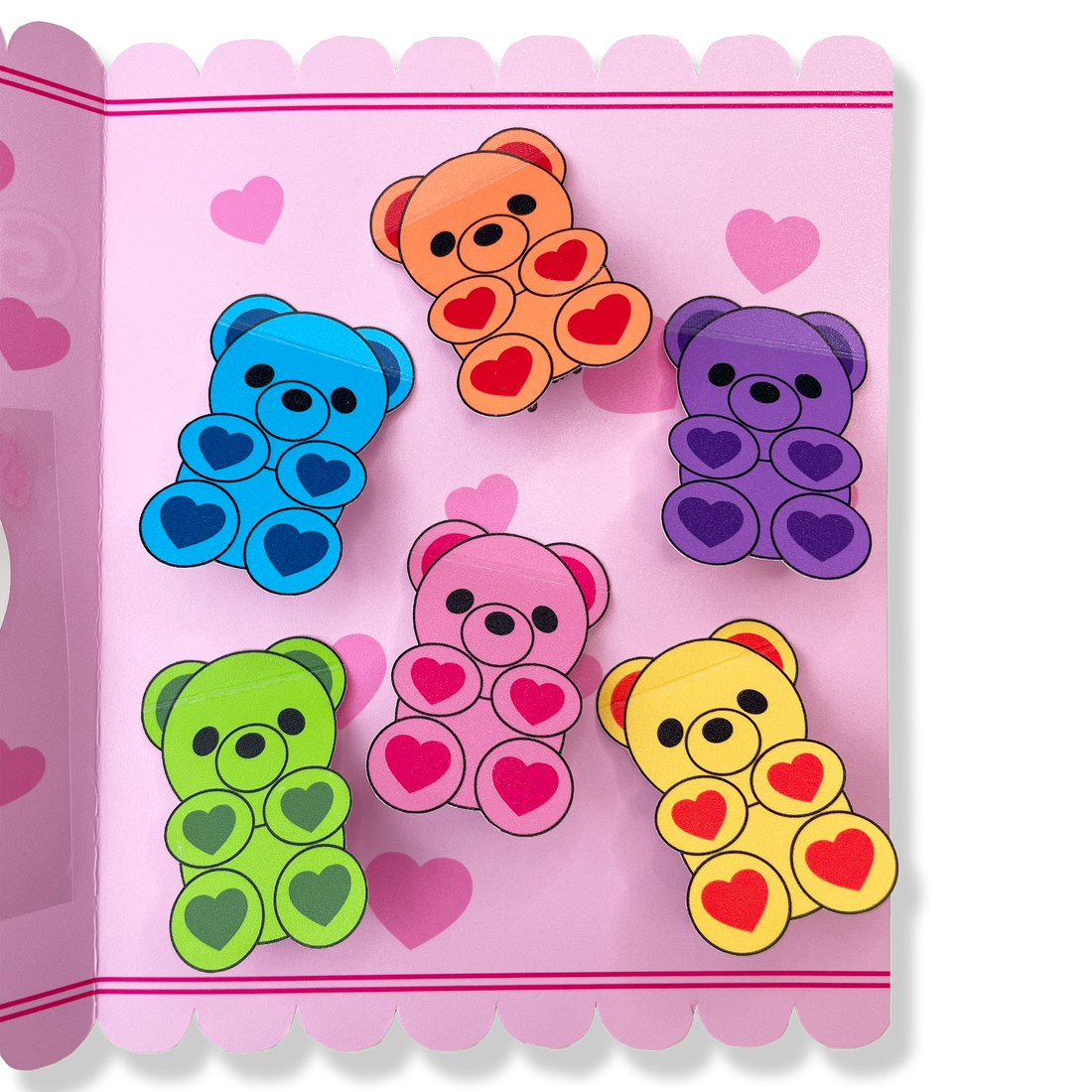 Gifty by Mel Gummy Bear Card Template with Secret Messages