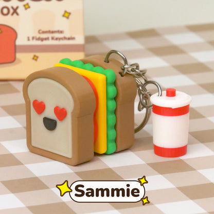 Sandwich Fidget Clicker Keychain Blind Box