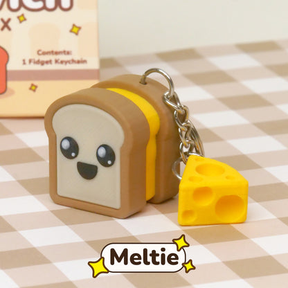 Sandwich Fidget Clicker Keychain Blind Box
