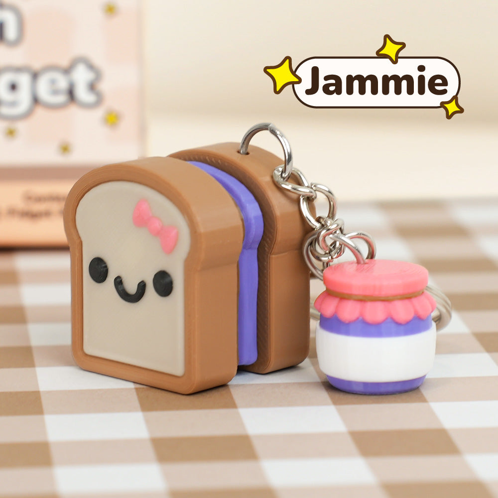 Sandwich Fidget Clicker Keychain Blind Box