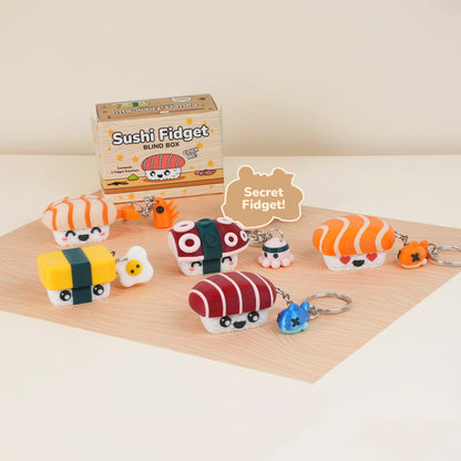 Sushi Fidget Clicker Keychain Blind Box