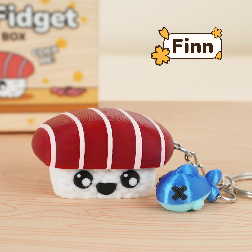 Sushi Fidget Clicker Keychain Blind Box
