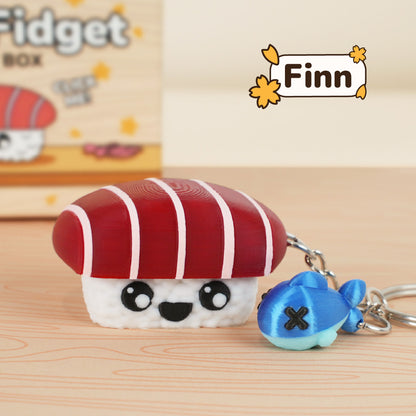 Sushi Fidget Clicker Keychain Blind Box