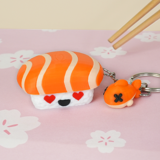 Sushi Fidget Clicker Keychain Blind Box