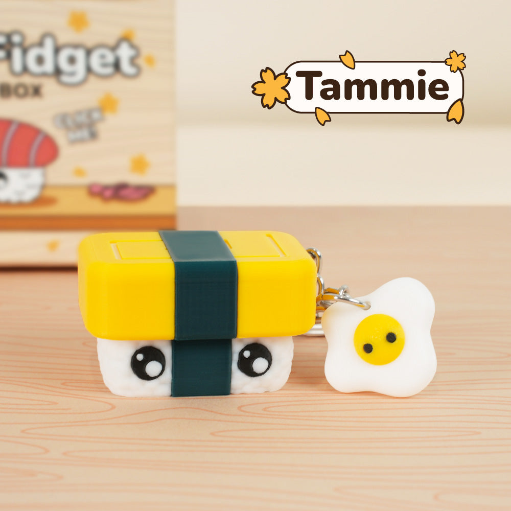 Sushi Fidget Clicker Keychain Blind Box