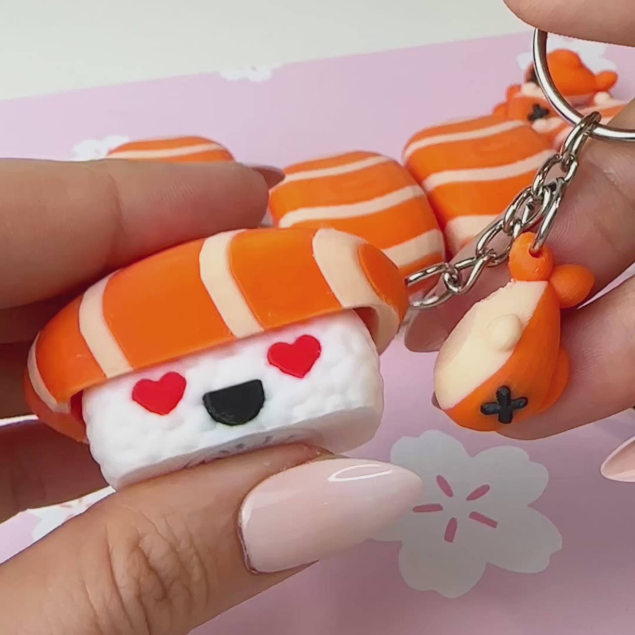 アクセサリー SUSHI Sushi Fidget Clicker Keychain Blind Box – Gifty by Mel