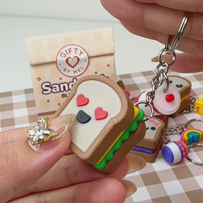Sandwich Fidget Clicker Keychain Blind Box