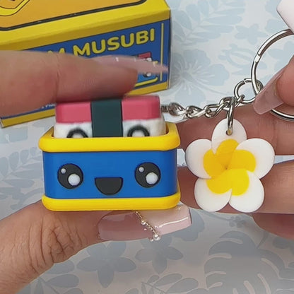Spam Musubi Fidget Clicker Keychain
